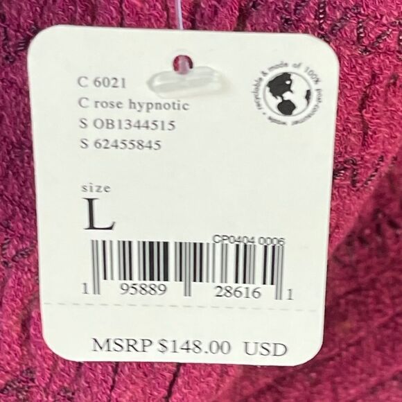 Free People NWT Maggie Rose Hypnotic Embroidered Top Sz L - Picture 11 of 11